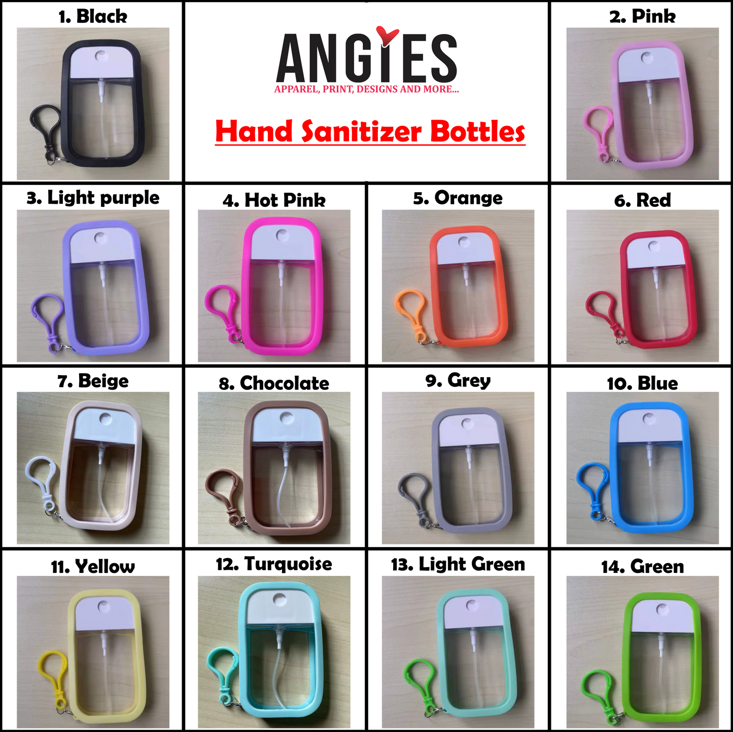 45ml 50ml Refillable Empty Plastic Hand Sanitizer Mist Spray Bottle with Silicone case and Keychain
