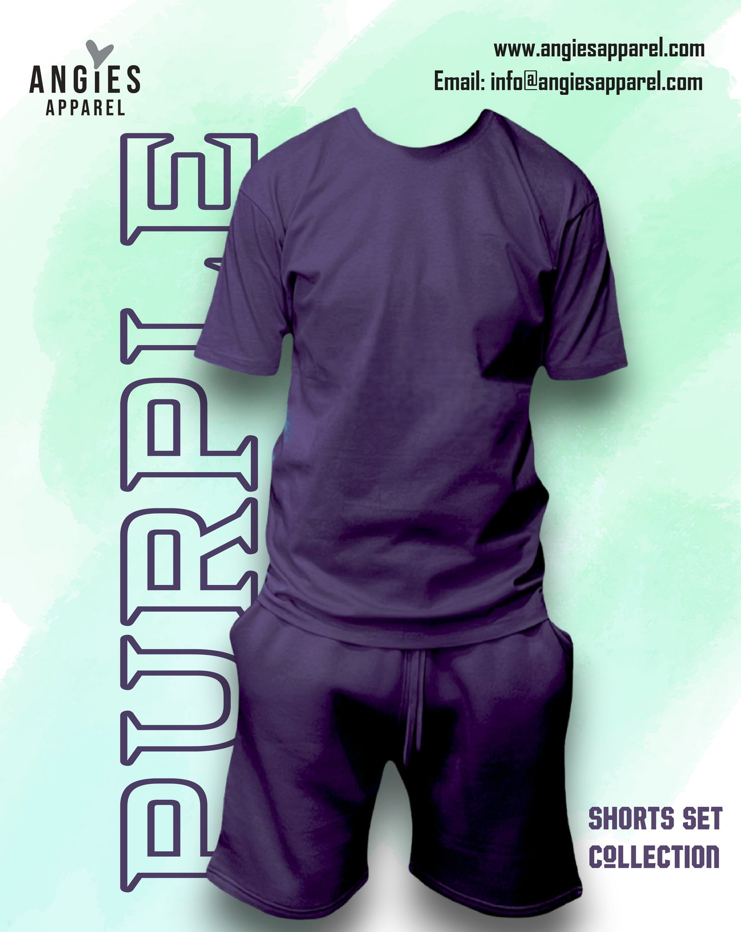Purple Adult Short Set