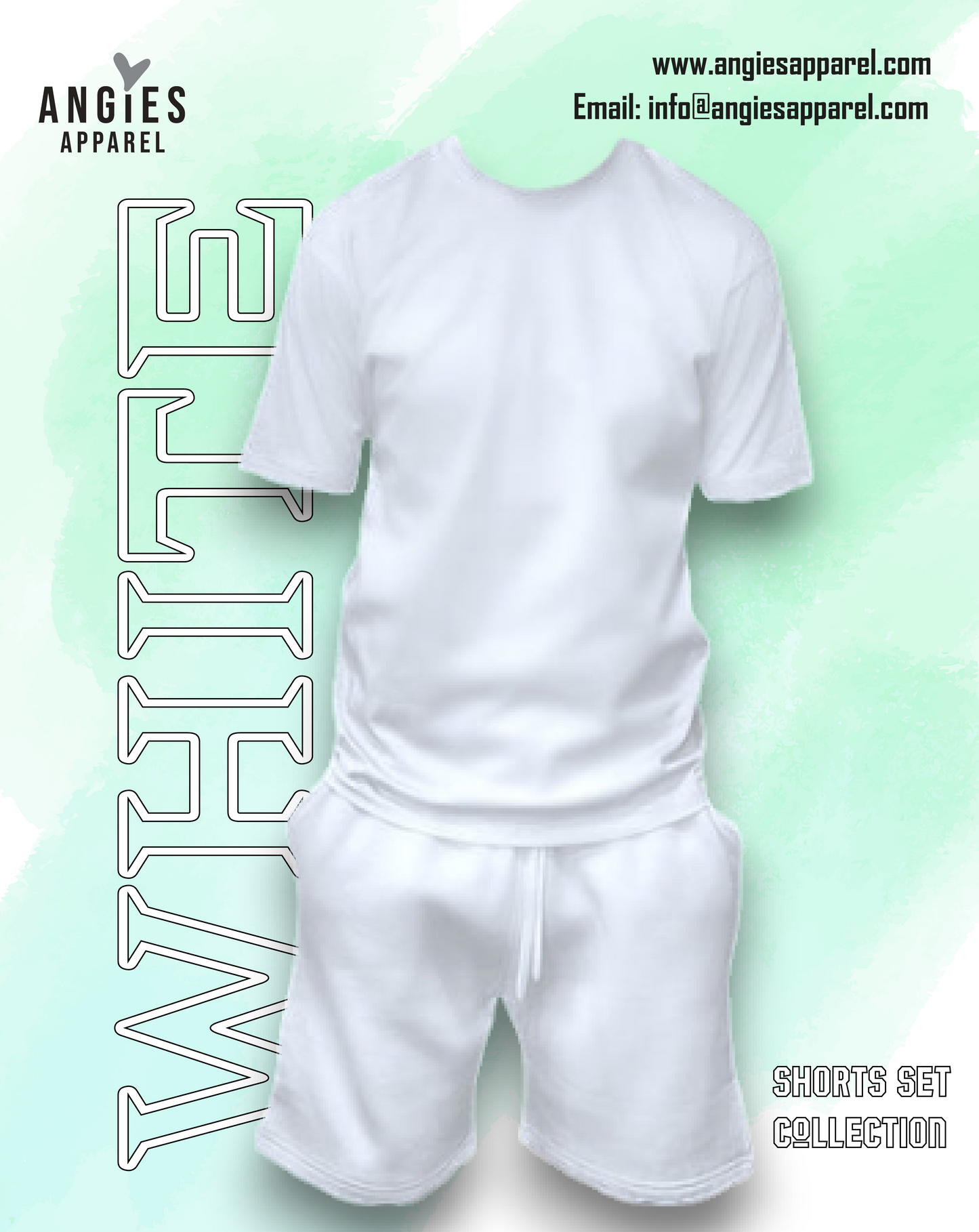 White Adult Short Set