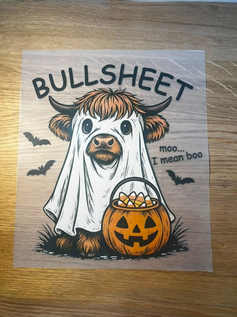 Halloween 10" DTF Bull Ghost
