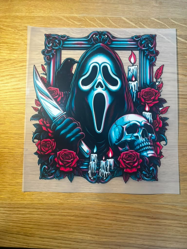 Halloween 10" DTF Scream Roses