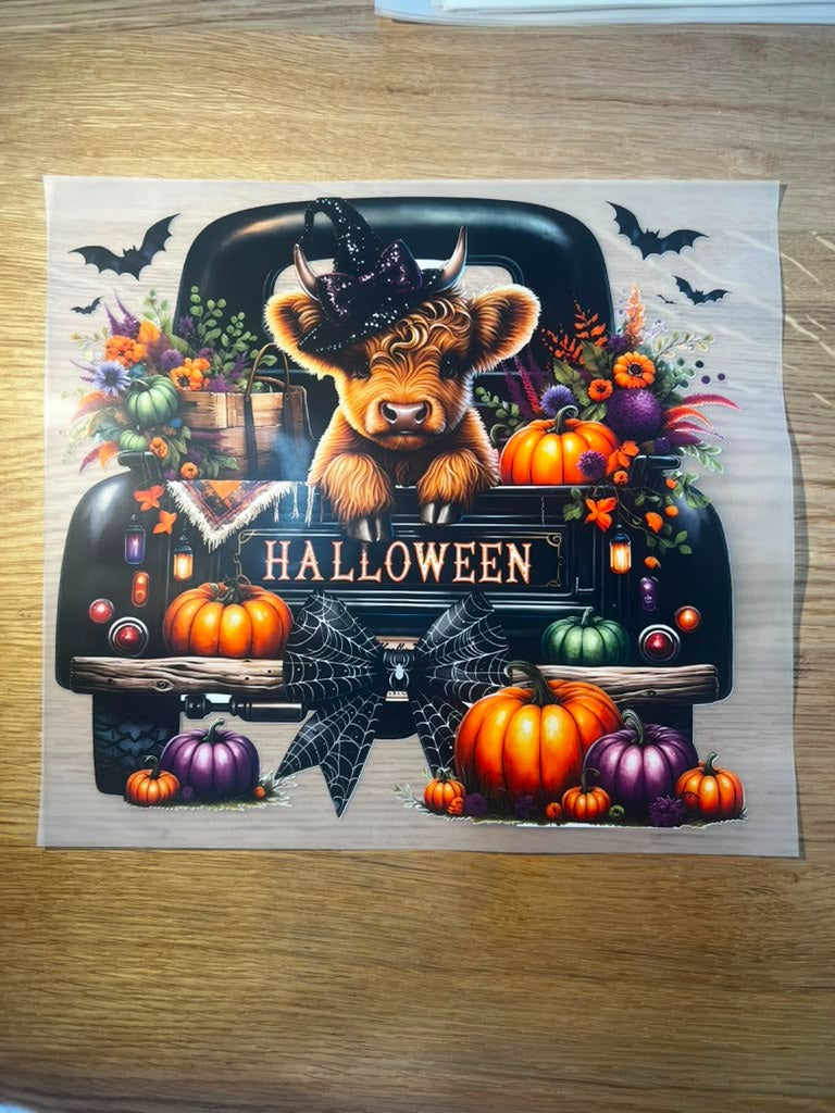 Halloween 10" DTF Cow Truck