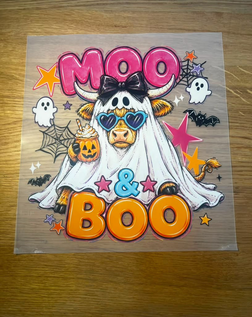 Halloween 10" DTF Moo Boo