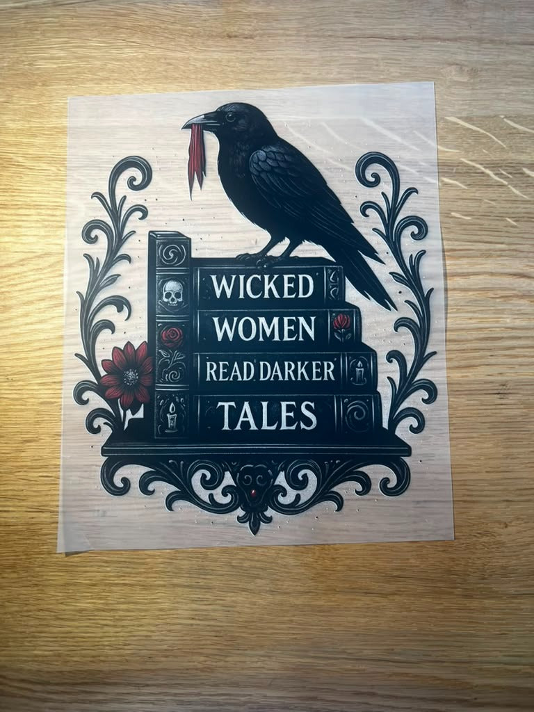Halloween 10" DTF Crow Book