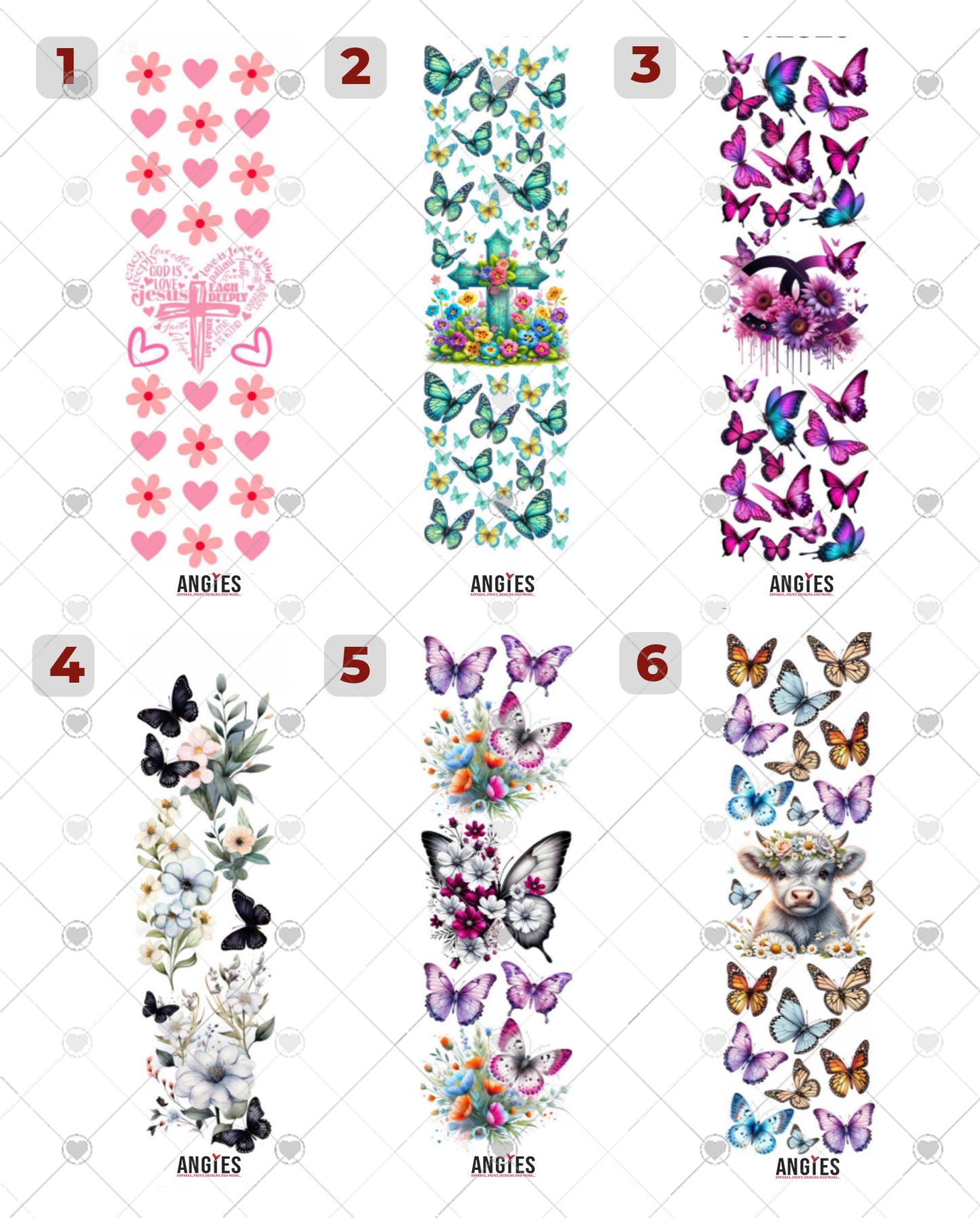 Pen Wrap Butterflies, Faith, DreamCatcher