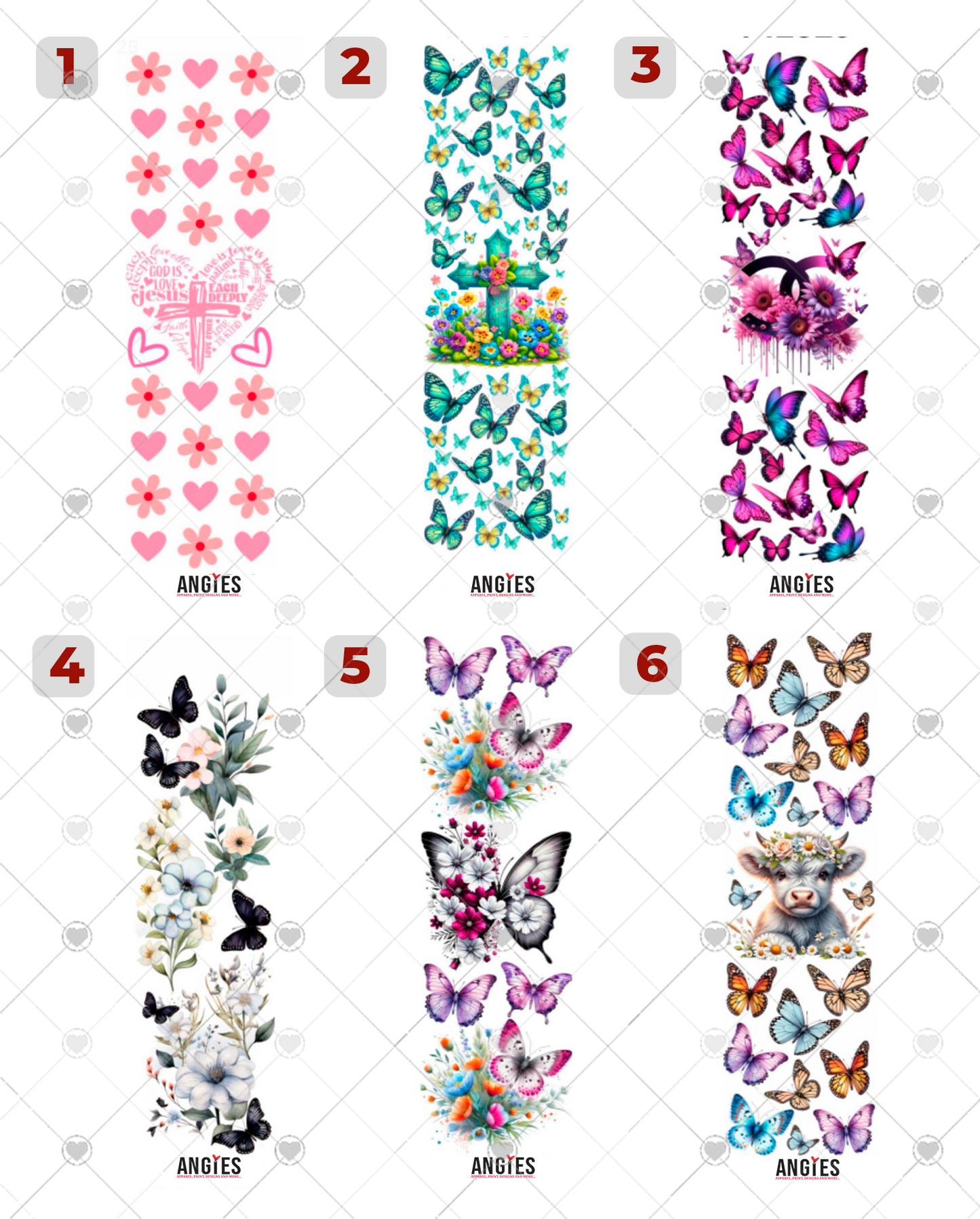 Pen / Book mark Wrap Butterflies, Faith,