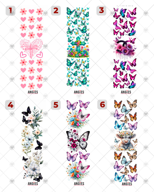 Pen / Book mark Wrap Butterflies, Faith,