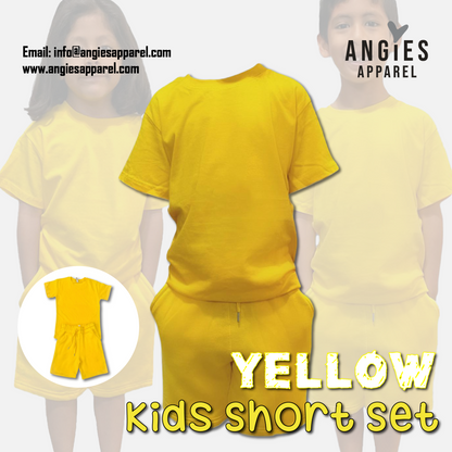 Yellow Kids Short Set