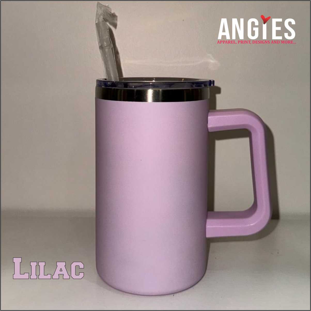 20oz Macaron Color Blank Sublimation Vacuum Insulated Mug with Lid & Straw