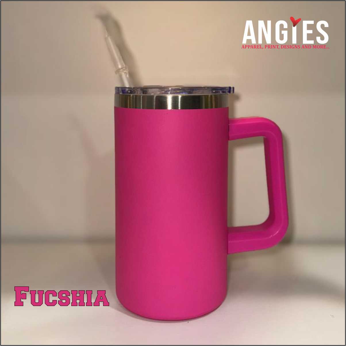 20oz Macaron Color Blank Sublimation Vacuum Insulated Mug with Lid & Straw