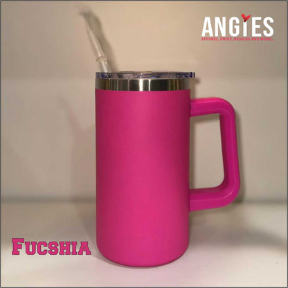 20oz Macaron Color Blank Sublimation Vacuum Insulated Mug with Lid & Straw