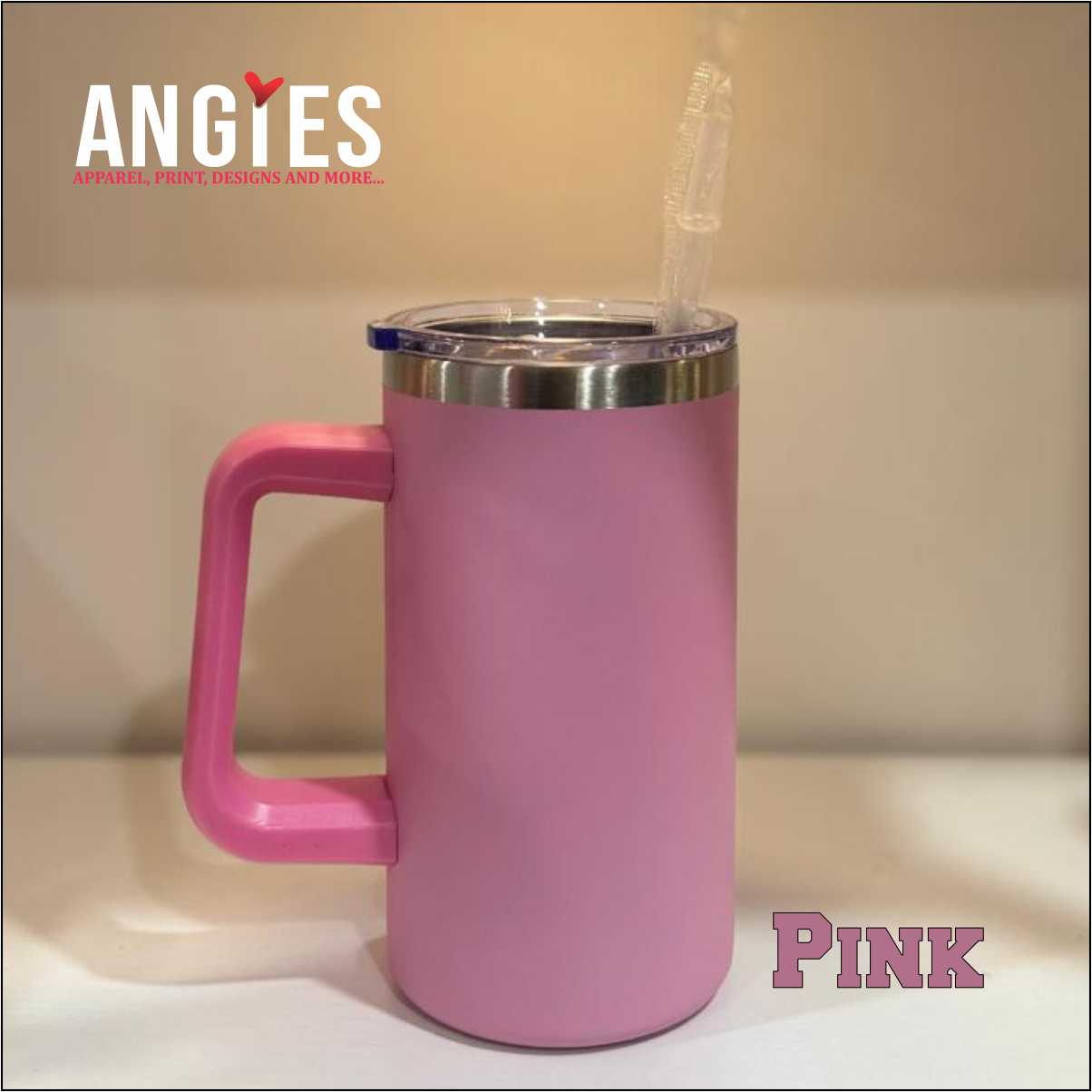 20oz Macaron Color Blank Sublimation Vacuum Insulated Mug with Lid & Straw