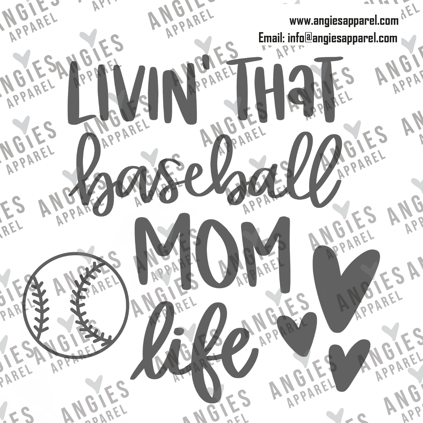 5. Baseball - Livin That Baseball Mom Life - Ready to Press