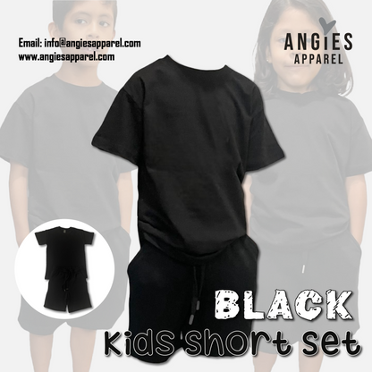Black Kids Short Set