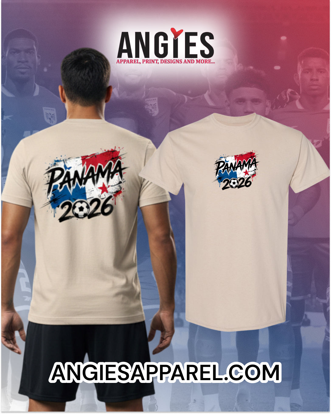 2026 Soccer Fan Crewneck, Hoodie & T-Shirt | Choose Your Country Design