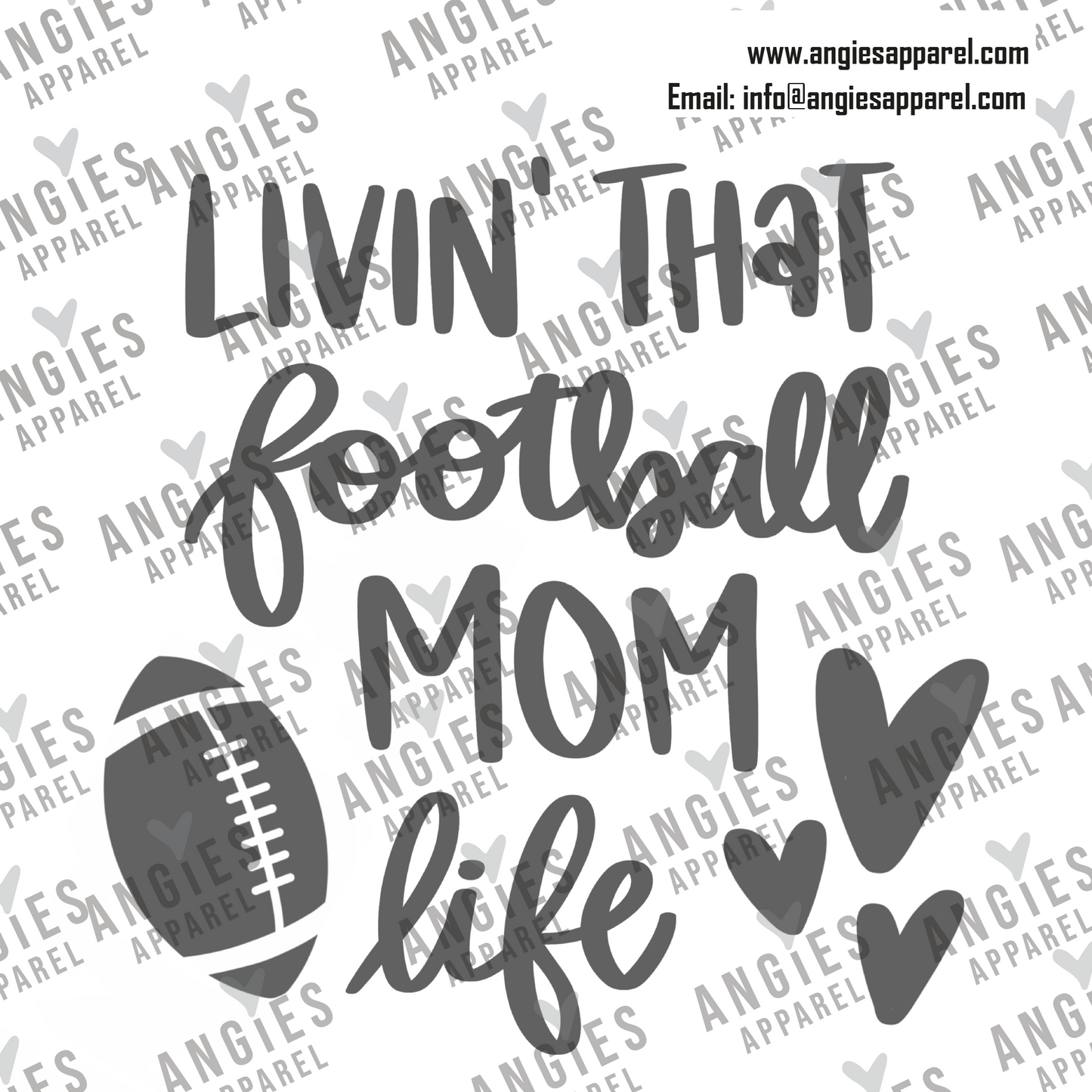 9. Football - Livin that Football Mom Life - Ready to Press