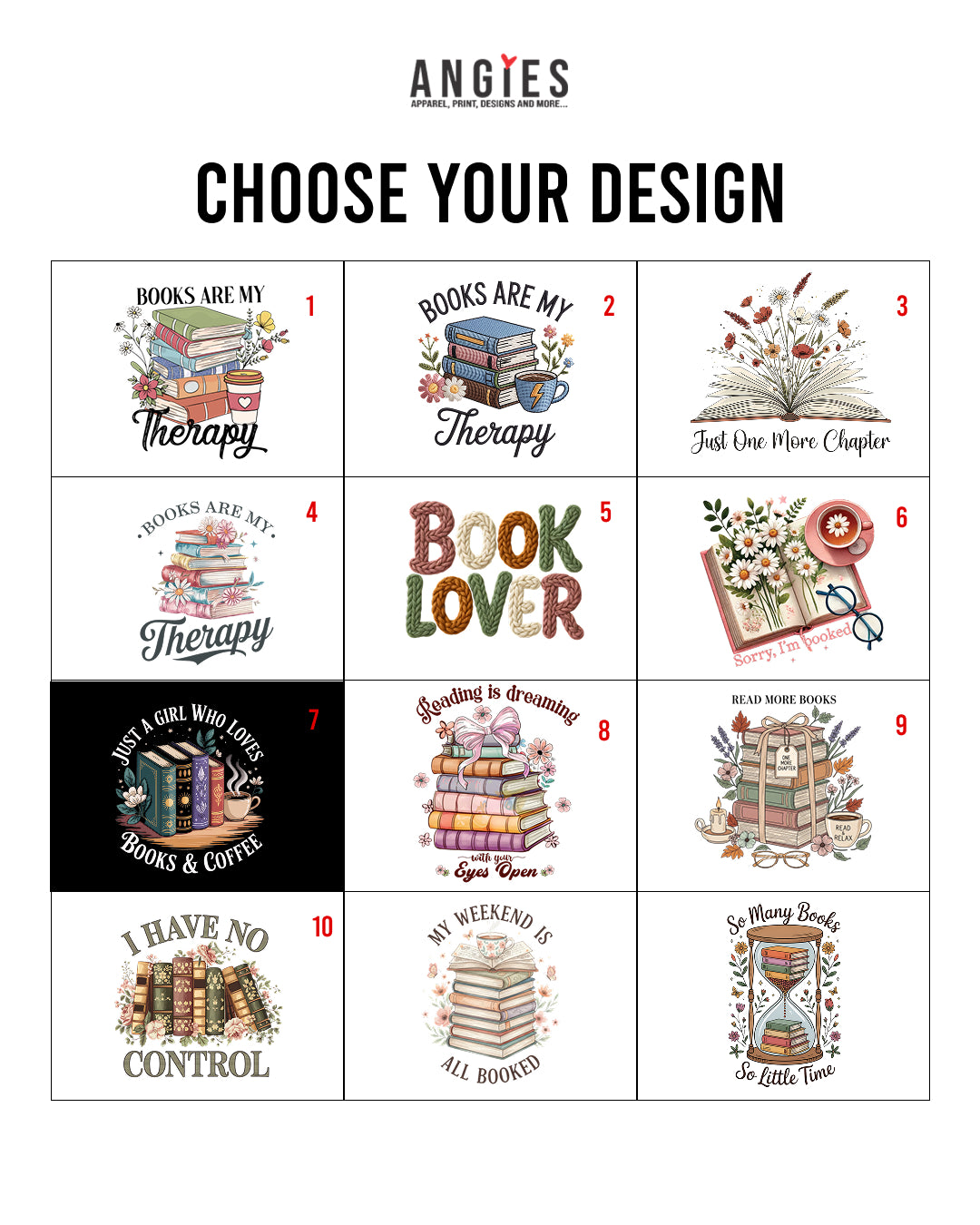 Book Lover Hoodie, Crewneck & T-Shirt