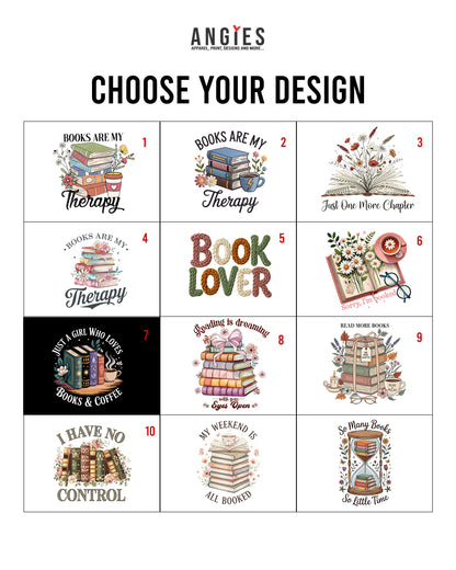Book Lover Hoodie, Crewneck & T-Shirt