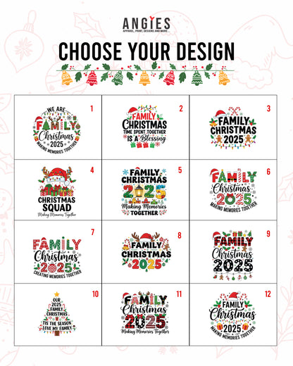 Family Christmas T-Shirts – Choose Your Design