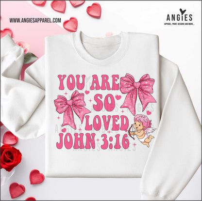 Your are Loved Cupid Hoodie and Crew Neck Sweatshirt