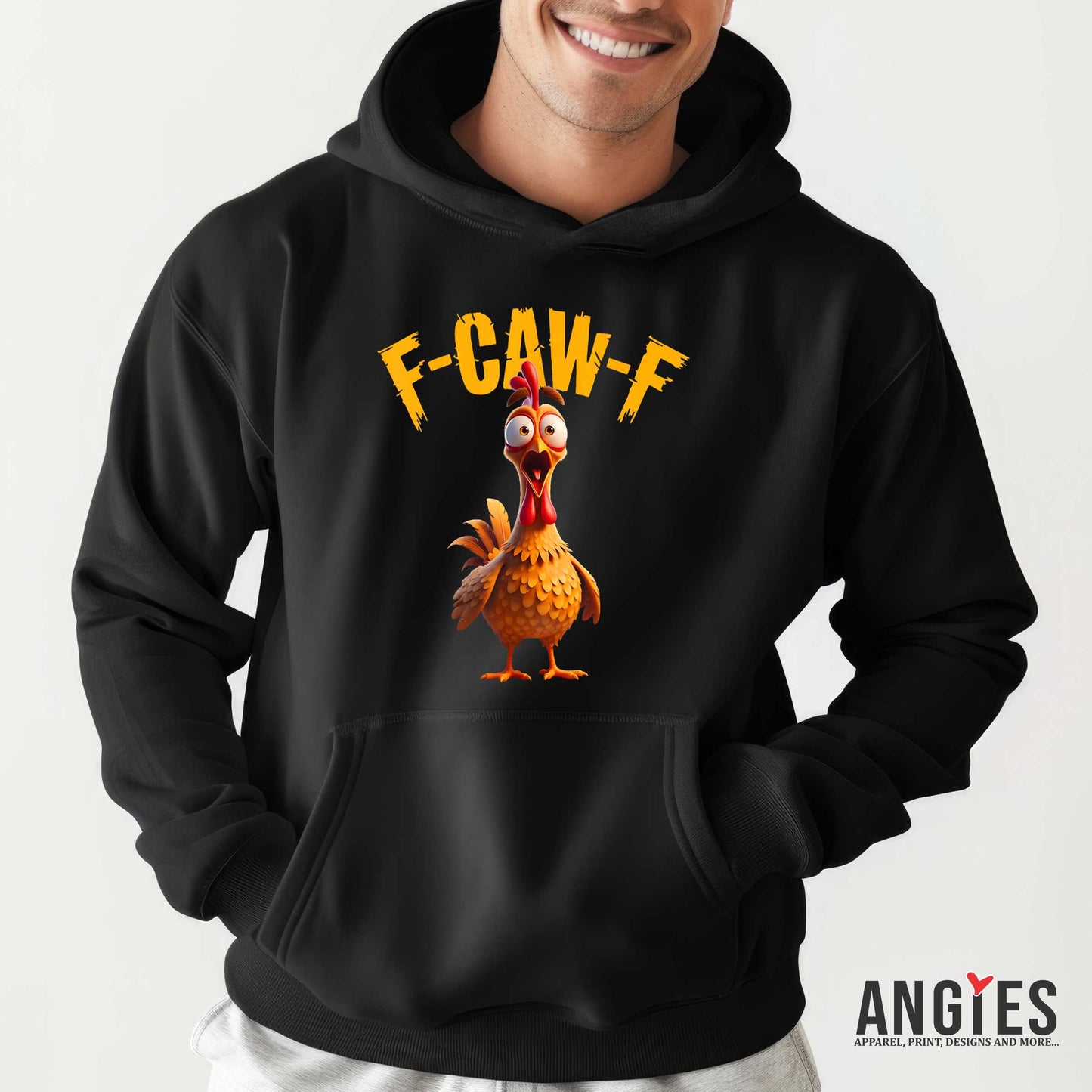 F-CAW-F Funny Rooster Hoodie Collection