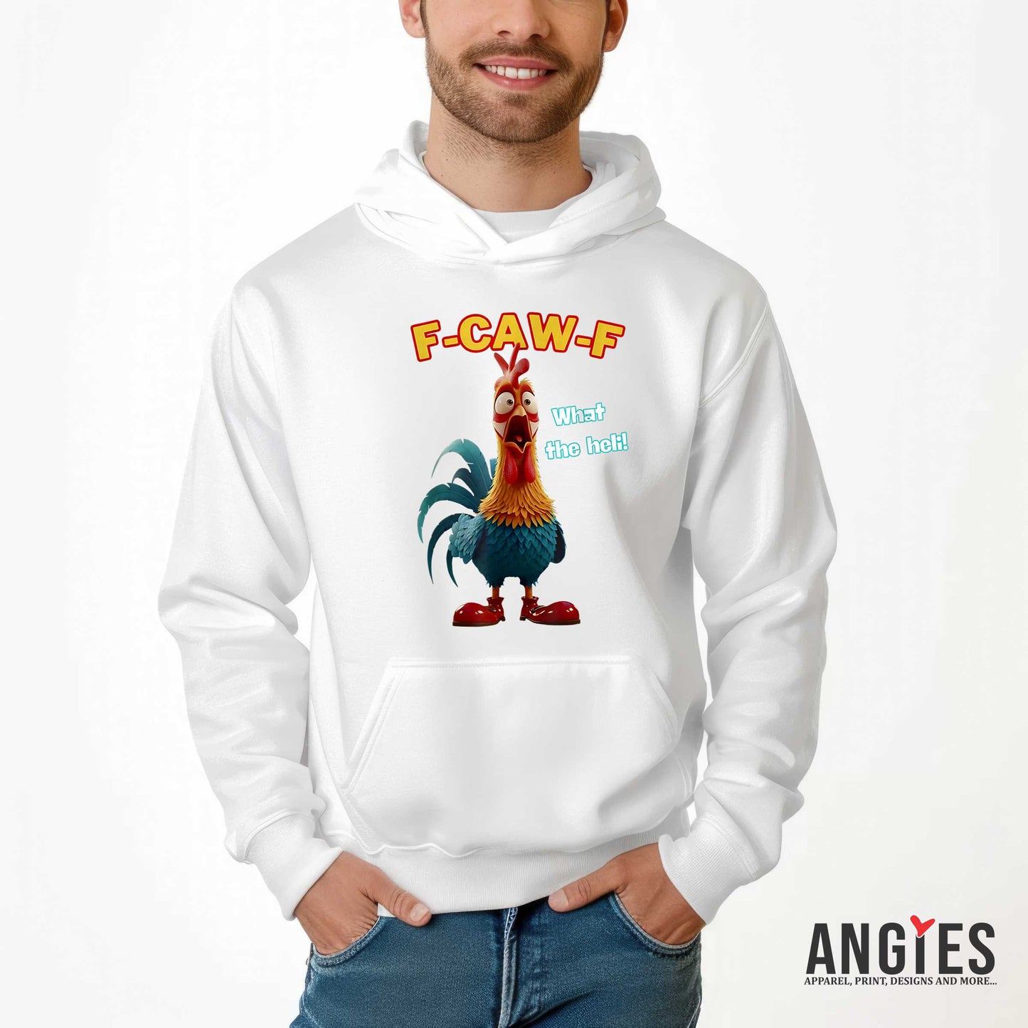 F-CAW-F Funny Rooster Hoodie Collection