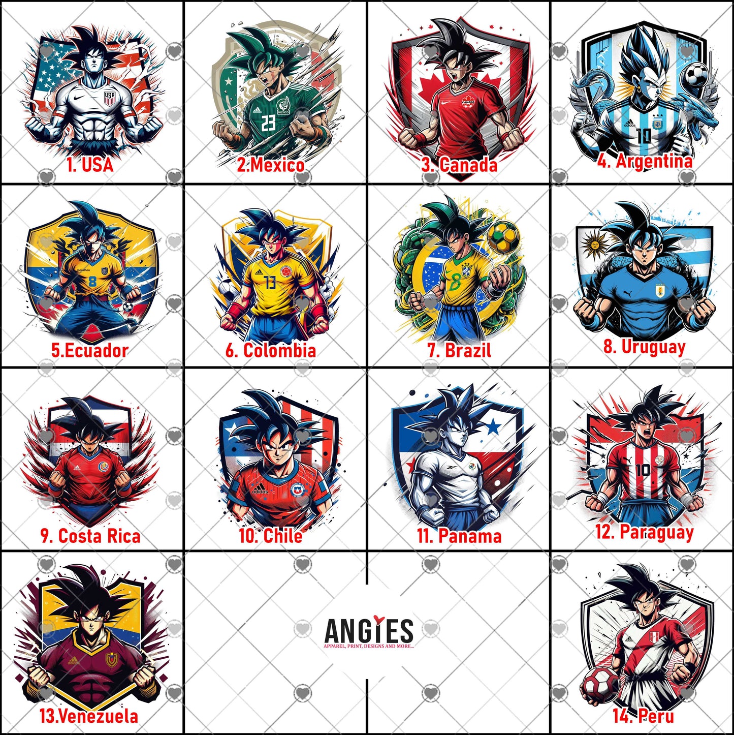 Goku Latin Soccer Collection