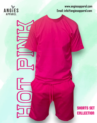 Hot Pink Adult Short Set