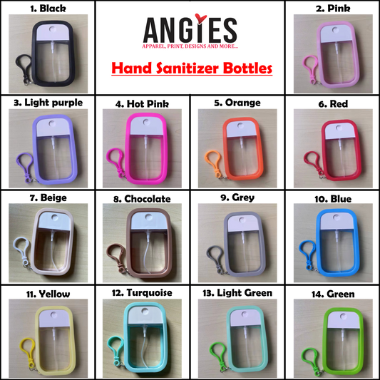 45ml 50ml Refillable Empty Plastic Hand Sanitizer Mist Spray Bottle with Silicone case and Keychain