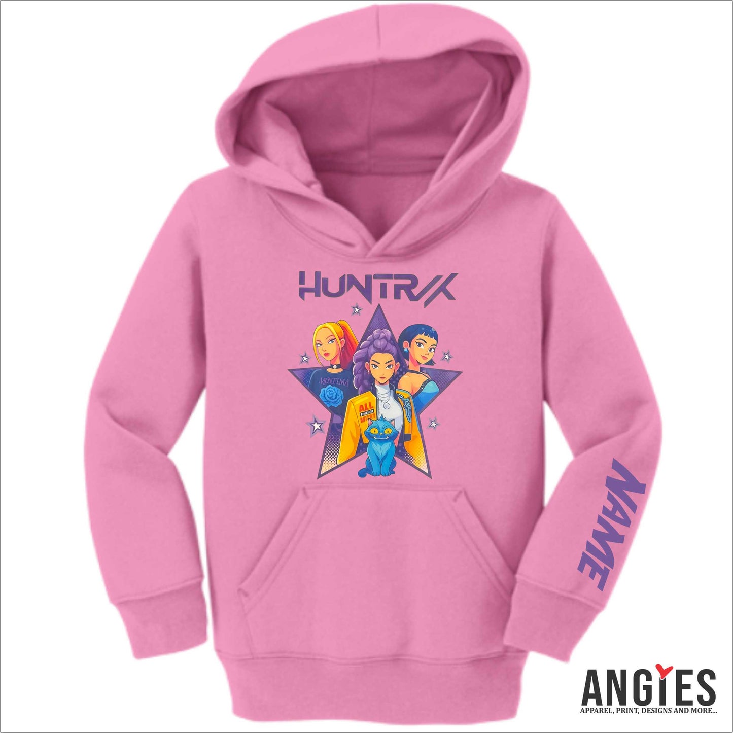 Kpop Kids Hoodie Designs – Huntrx & Sajaboys with Name Personalization
