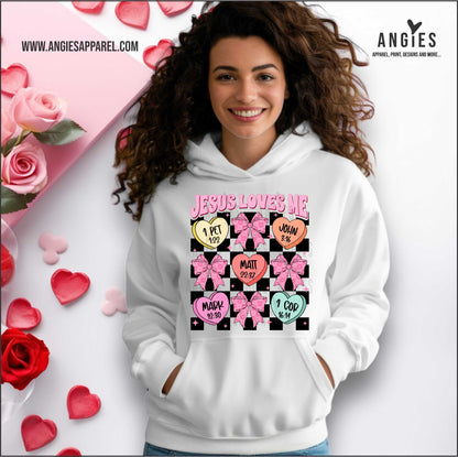 Jesus Checker Bible Verse Hoodie and Crew Neck Sweatshirt