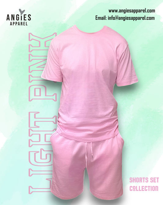 Light Pink Adult Short Set