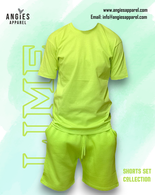 Lime Adult Short Set