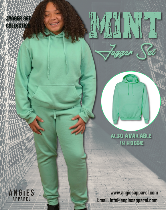 Mint Adult Pull Over Sweat Suit