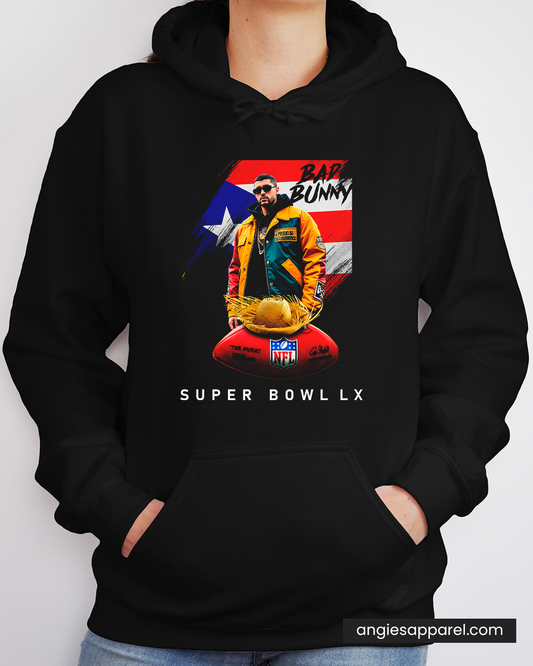 Bad Bunny Super Bowl Collection – 15 Designs | Hoodies, T-Shirts & Crewnecks | Limited Edition Streetwear