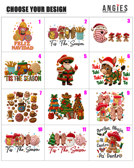 DTF Transfers – Navidad Faux Embroidery Collection