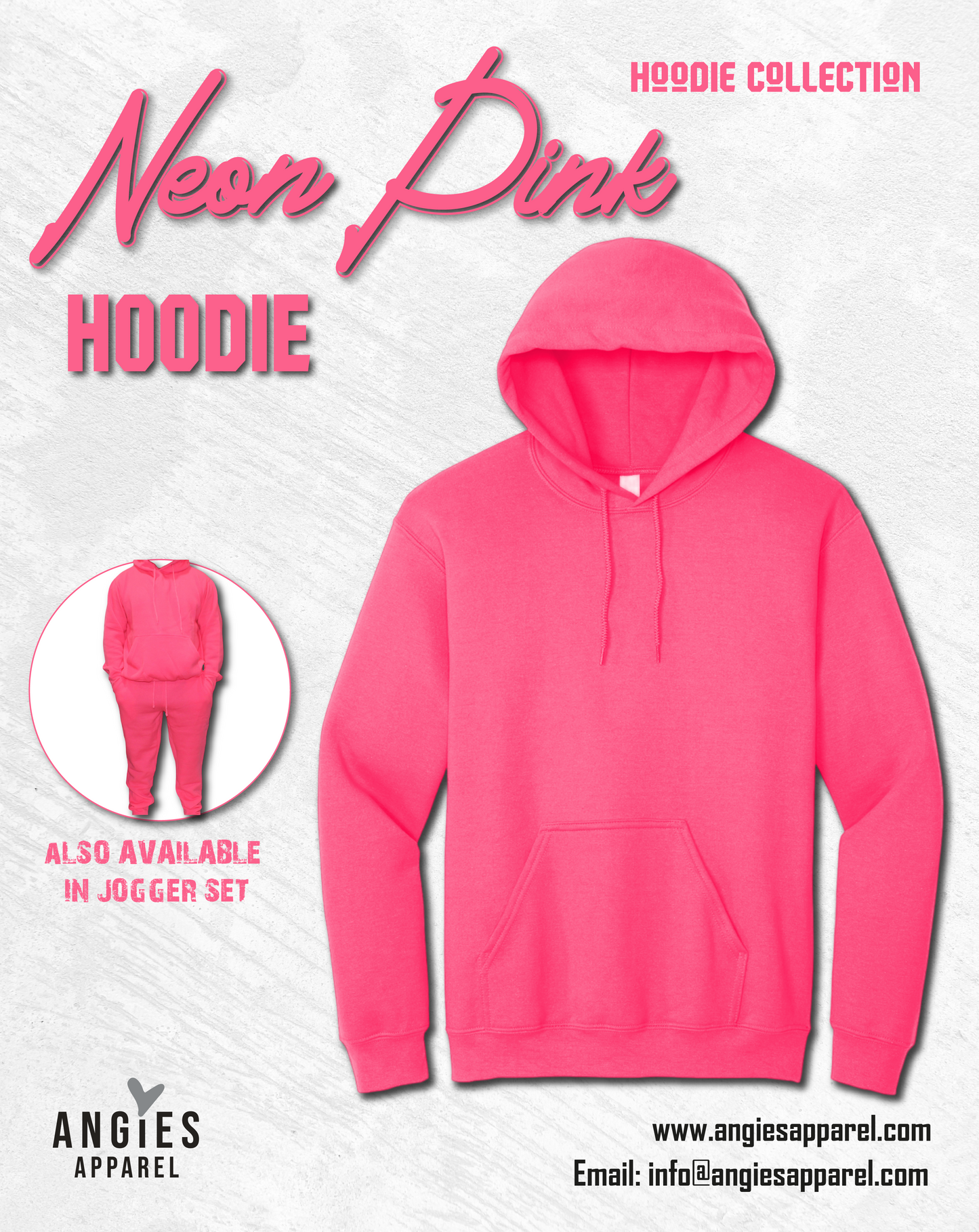 Neon Pink hoodie