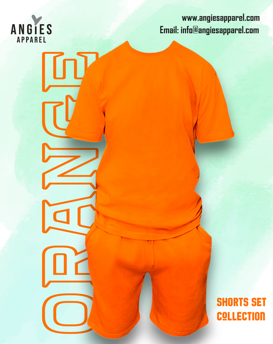 Orange Adult Short Set