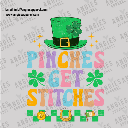 25. St. Patrick´s Day - Pinches get Stitches - Ready to Press