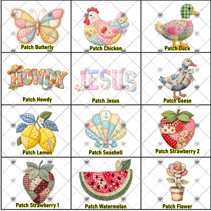 Patchwork Charm DTF Collection
