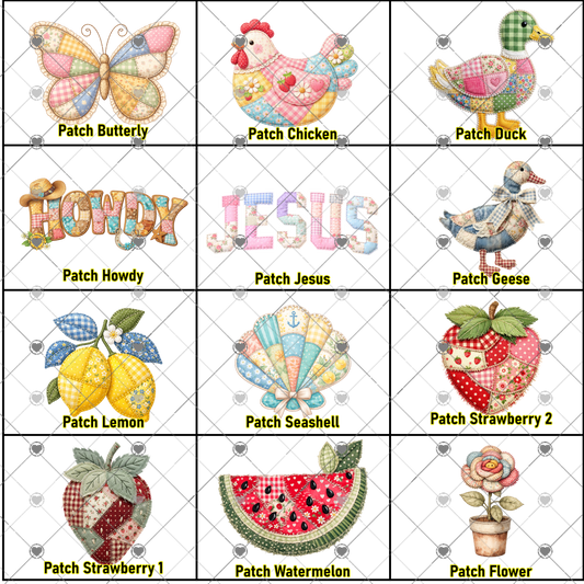 Patchwork Charm DTF Collection