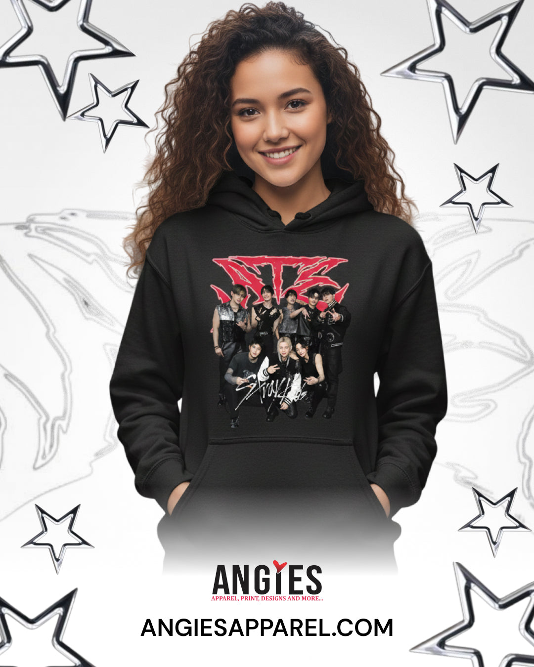 Stray Kids Inspired Hoodie | K-Pop Fan Apparel | SKZ Cartoon Design