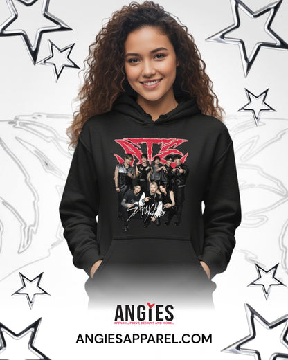 Stray Kids Inspired Hoodie | K-Pop Fan Apparel | SKZ Cartoon Design