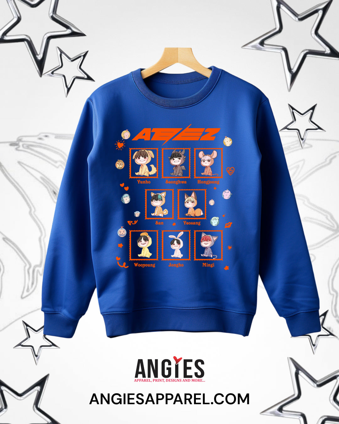 Stray Kids Inspired Hoodie | K-Pop Fan Apparel | SKZ Cartoon Design