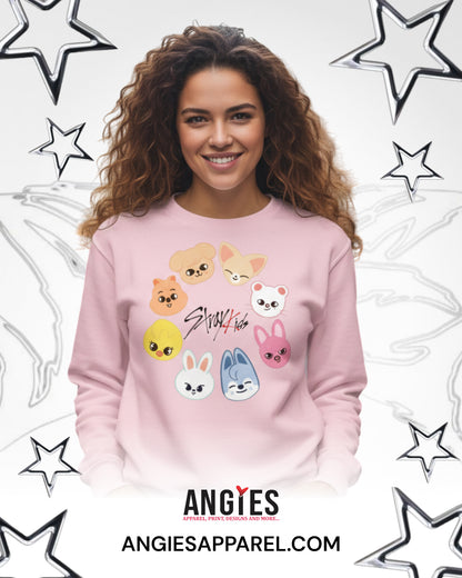 Stray Kids Inspired Hoodie | K-Pop Fan Apparel | SKZ Cartoon Design