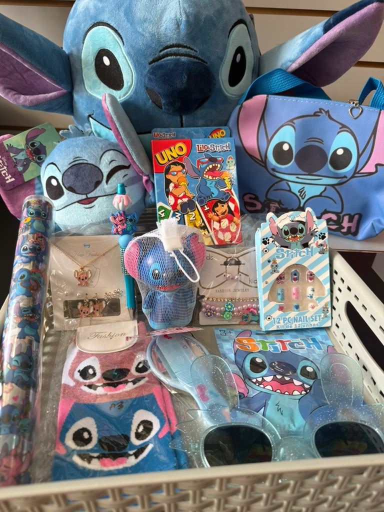 Blue Character Gift Box | Plush, UNO, Jewelry, Accessories Bundle