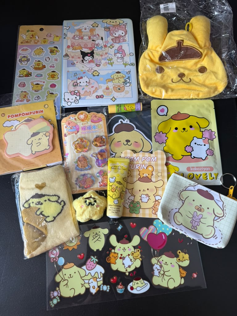 Pompompurin Gift Set | Accessories and Stationery Bundle | Gift for Kids, Teens and Collectors