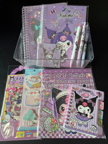 Kuromi Stationery Gift Set | Sanrio Notebook and Pen Bundle | Gift for Kids and Teens
