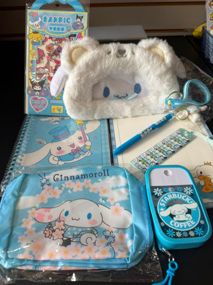 Cinnamoroll Gift Set | Sanrio Stationery and Accessories Bundle | Gift for Kids and Teens