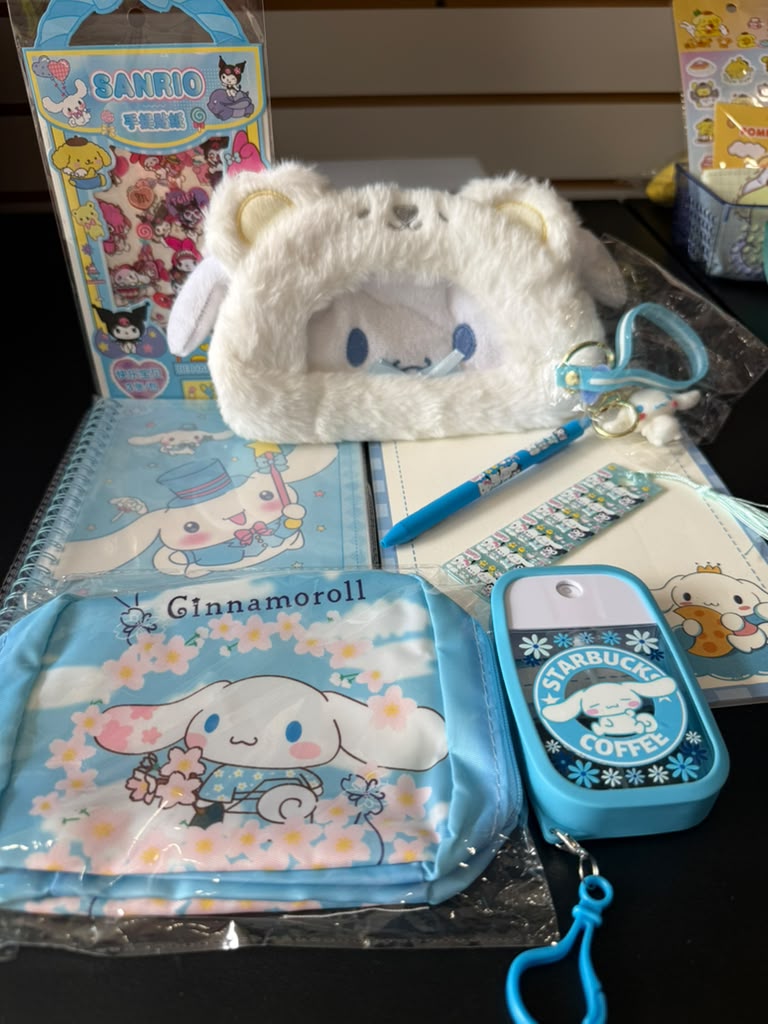 Cinnamoroll Gift Set | Sanrio Stationery and Accessories Bundle | Gift for Kids and Teens